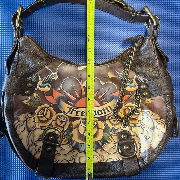 Isabella Fiore Brown Floral Freedom Shoulder Bag - Picture 4 of 5